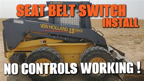 bypassing john deere 250 skid steer seat belt switch|skid steer seat belt switch repair.